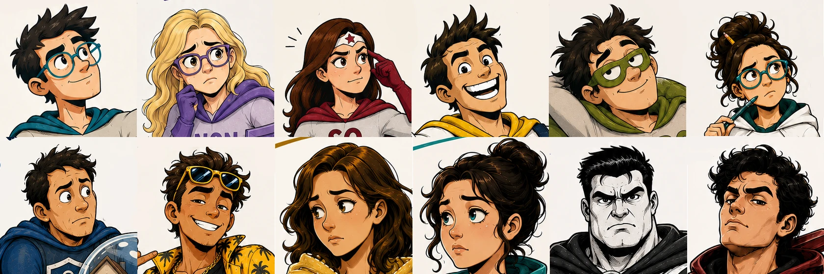 Composizione dei personaggi degli Archetipi EPiC